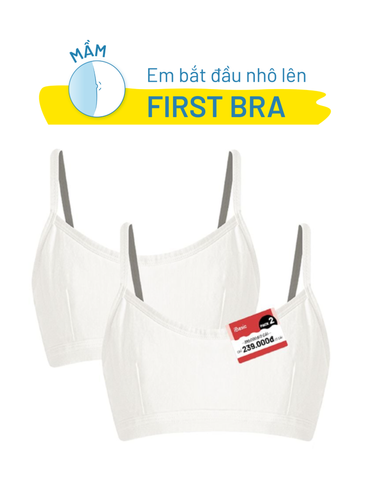  Pack 2 Áo ngực học sinh iBasic cotton USA kháng khuẩn dây nhỏ - BRAT027PA2 