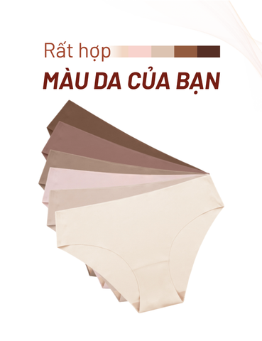  Combo 12 Quần lót nữ su lạnh iBasic không đường may phom bikini free cut - PANW204 