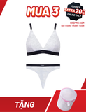  Bra Set Áo ngực nữ không gọng cotton USA iBasic mút mỏng tam giác Bralette và quần lót nữ iBasic cotton USA kháng khuẩn phom lọt khe Young & Free - BRAY107 + PANY107 
