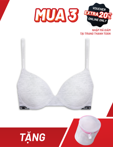  Áo ngực có gọng cotton USA iBasic mút mỏng cúp T-Shirt Young & Free - BRAY108 