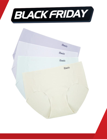  [MUA 2 TẶNG 2] Combo 4 quần lót nữ su không đường may iBasic lưng cao không lộ viền free cut phom hipster - V029 