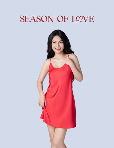  [PRE_ORDER] Đầm ngủ nữ iBasic lụa satin mặc nhà Season of love - 7916 
