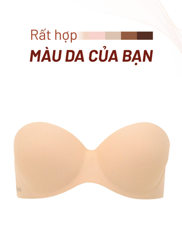  Áo ngực nữ cup ngang áo quây iBasic có gọng không dây kèm phụ kiện dây trong - PK069 
