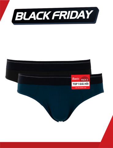  Pack 2 Quần lót nam iBasic brief thun lạnh - PA2PANM111 