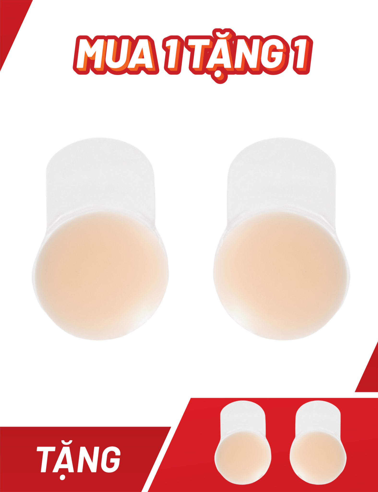  [MUA 1 TẶNG 1] Miếng dán ngực silicon iBasic PK091 