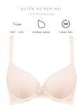  Bra Set Áo ngực, quần lót nữ ren iBasic không gọng mút mỏng họa tiết ren logo - BRAW181A, PANW210 