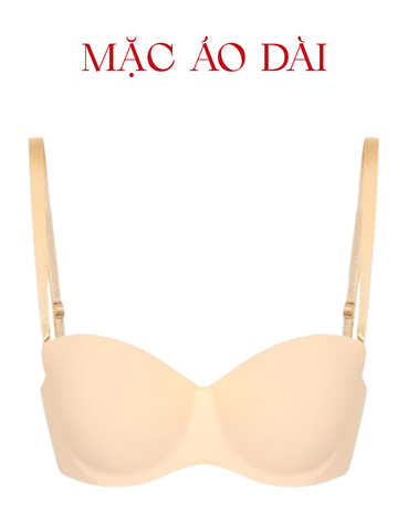  Áo ngực nữ su iBasic có gọng không đường may mút vừa mặc áo dài cup ngang - BRAW098 