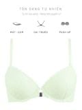  Bra Set Áo ngực, quần lót nữ ren cài trước có gọng mút vừa nâng ngực họa tiết ren logo iBasic BRAW183, PANW181 