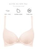  Bra Set Áo ngực, quần lót nữ ren iBasic không gọng mút mỏng họa tiết ren logo - BRAW181A, PANW209 