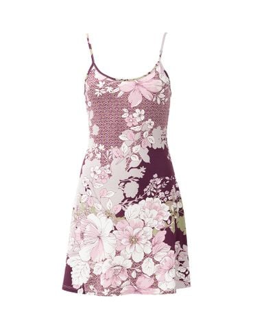  Đầm ngủ thun họa tiết 7916-1 