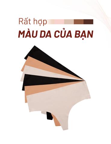  Combo 6 Quần lót nữ su lạnh iBasic không đường may bonding phom lọt khe - PANW202 