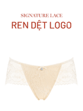  Quần lót nữ ren iBasic lưng vừa hoạ tiết ren logo - PANW181 