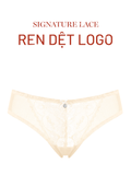  Quần lót nữ bikini ren logo phối lưới iBasic - PANW210 