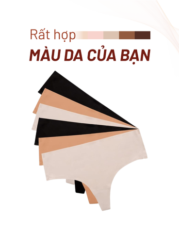  Combo 12 Quần lót nữ su lạnh iBasic không đường may bonding phom lọt khe - PANW202 