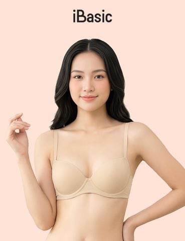  Áo ngực mút vừa không gọng vải bamboo iBasic - BRAW176 