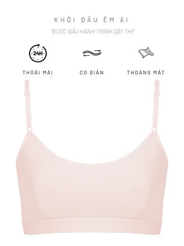  Combo 3 áo first bra bé gái tròng cổ thun lạnh thoáng khí iBasic - BRAT027B 