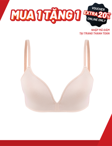  [MUA 1 TẶNG 1] Áo ngực nữ iBasic Inviswire gọng ảo mút mỏng form Tshirt - BRAW157 