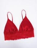  Áo ngực nữ Bralette satin phối ren đỏ Season of love cho Valentine - BRAW171 