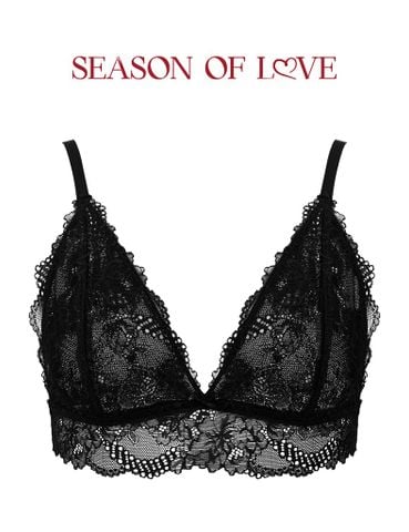  Áo ngực nữ Bralette ren màu đen Season of love - BRAW172 