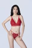 [GIÁ ĐỘC QUYỀN] GIFT OF LOVE Set nội y ren sắc đỏ iBasic phiên bản giới hạn cho Giáng Sinh 