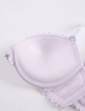  Bra Set Áo ngực, quần lót nữ ren cài trước có gọng mút vừa nâng ngực họa tiết ren logo iBasic BRAW183, PANW212 