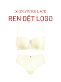  Bra Set Áo ngực, quần lót nữ ren iBasic có gọng mút mỏng ren logo cup ngang iBasic - BRAW184, PANW211 