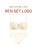  Bra Set Áo ngực, quần lót nữ ren iBasic có gọng mút mỏng ren logo cup ngang iBasic - BRAW184, PANW211 
