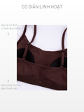  Áo ngực nữ cami iBasic mút mỏng cotton USA kháng khuẩn phom croptop - BRAY065 
