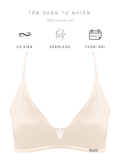  Áo ngực su không đường may iBasic phối lưới mút mỏng tam giác Bralette - BRAY103 