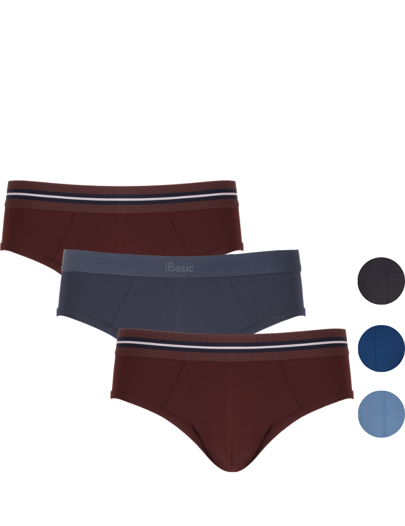  Combo 3 quần lót nam iBasic thun lạnh brief poly - PANM006 