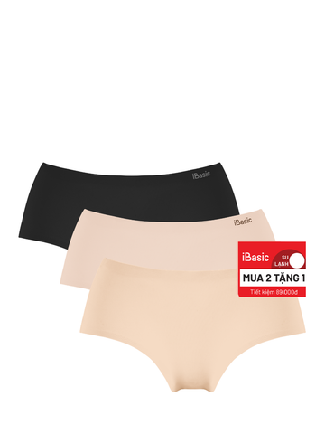  Pack 3 combo quần lót nữ su iBasic không đường may lưng cao - PA3V189 