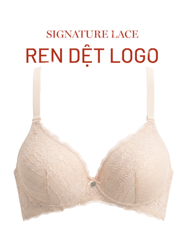  Áo ngực iBasic big size không gọng mút mỏng họa tiết ren logo - BRAW109_BS 