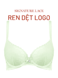  Áo ngực nữ ren iBasic không gọng mút mỏng họa tiết ren logo - BRAW181A 