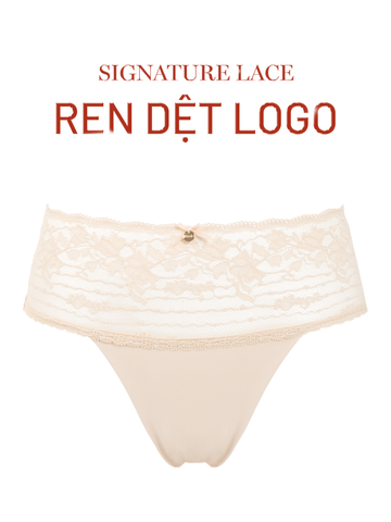  Quần lót nữ iBasic phom lọt khe lưng ren logo - PANW184 