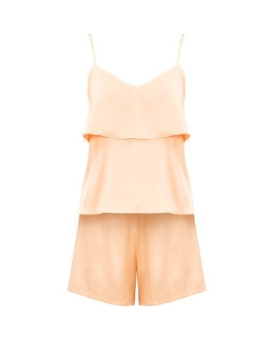  Đồ bộ mặc nhà nữ iBasic lụa satin quần đùi áo hai dây - HOMW033_1 