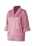  Đồ bộ mặc nhà nữ pyjama satin xước iBasic quần đùi áo tay lửng - HOMW047 
