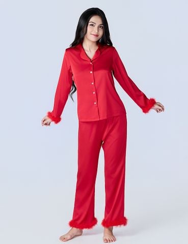  Bộ mặc nhà nữ quần dài áo tay dài Season of love cho Giáng Sinh - HOMW063 