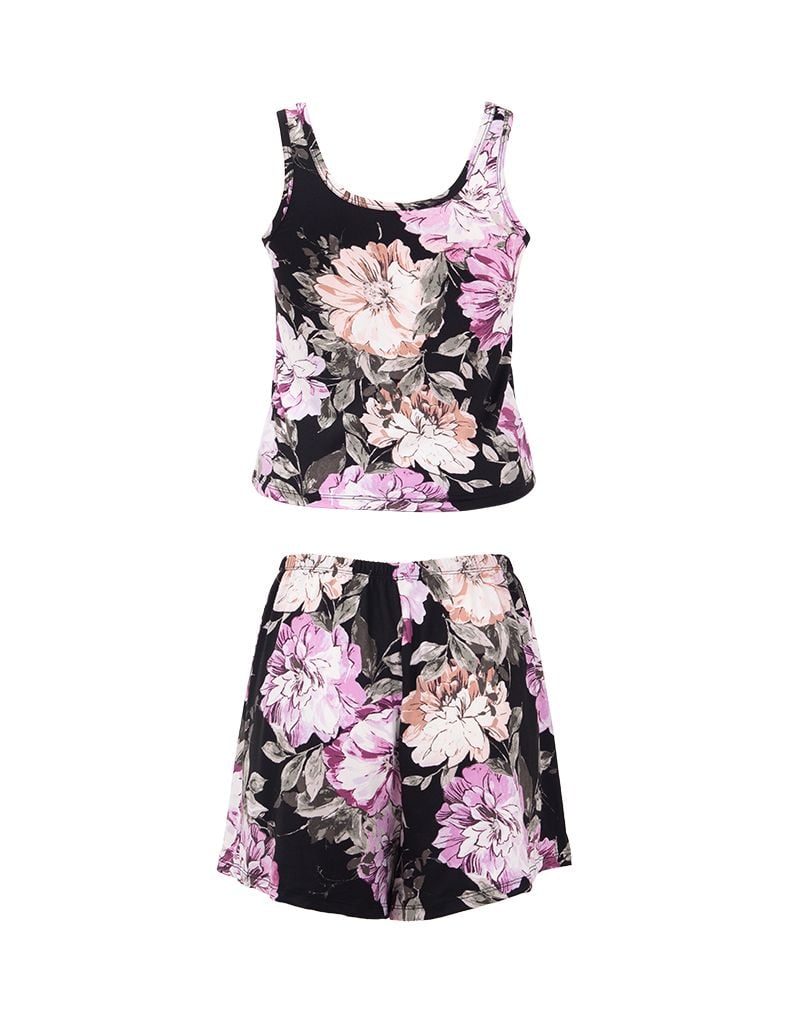  Bộ mặc nhà nữ iBasic thun lạnh quần đùi áo sát nách - HOMW066 