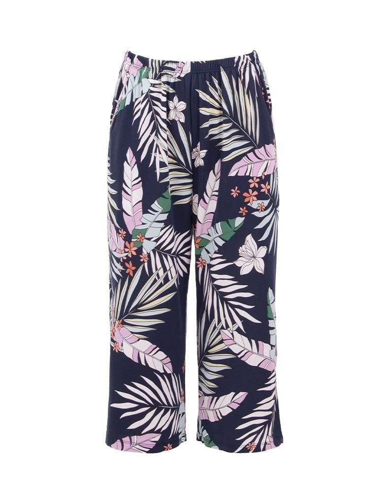  Bộ mặc nhà nữ iBasic thun lạnh quần lửng áo tay cánh tiên - HOMW067 