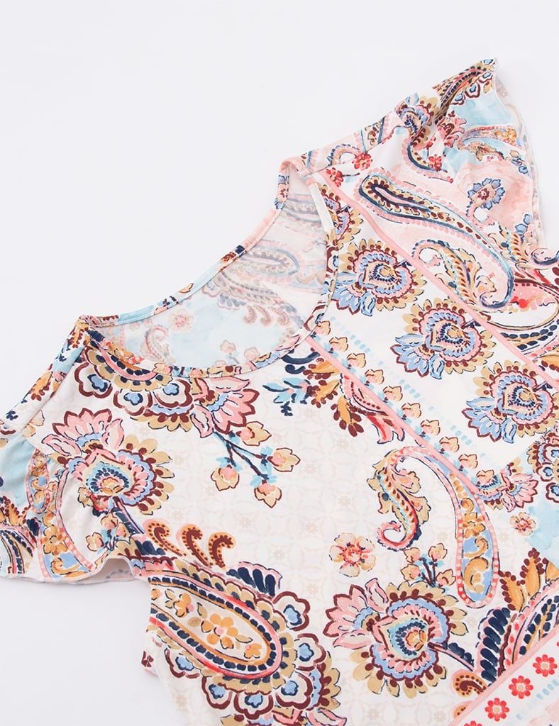  Bộ mặc nhà nữ iBasic thun lạnh quần lửng áo tay cánh tiên - HOMW067 