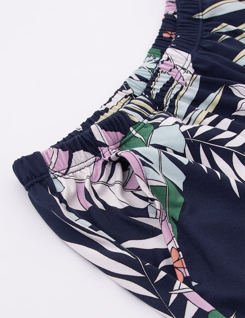  Bộ mặc nhà nữ iBasic thun lạnh quần lửng áo tay cánh tiên - HOMW067 