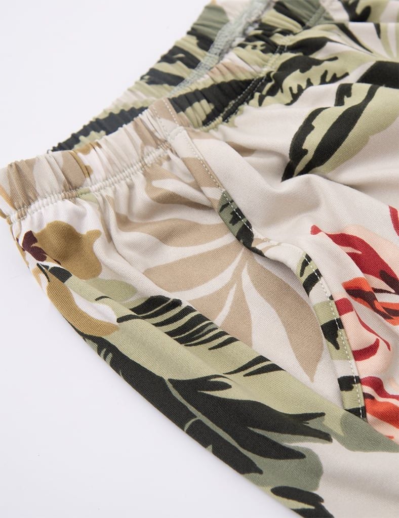  Bộ mặc nhà nữ iBasic thun lạnh quần lửng áo tay cánh tiên - HOMW067 