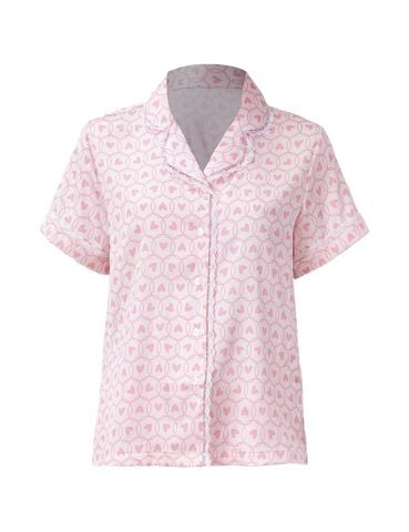  Đồ bộ mặc nhà nữ iBasic lụa satin áo tay ngắn quần dài – HOMW071 