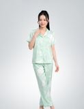  Bộ mặc nhà nữ Summer Blossom iBasic áo ngắn tay quần dài - HOMW074 