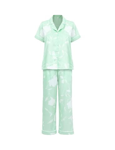  Bộ mặc nhà nữ Summer Blossom iBasic áo ngắn tay quần dài - HOMW074 