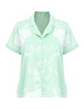  Bộ mặc nhà nữ Summer Blossom iBasic áo ngắn tay quần dài - HOMW074 