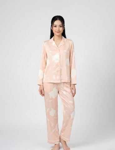  Bộ mặc nhà nữ Summer Blossom iBasic áo dài tay quần dài - HOMW075 