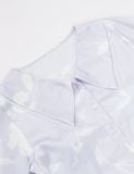  [PRE_ORDER] Bộ mặc nhà nữ áo tay nhún dài quần dài - HOMW076 