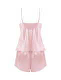  Đồ bộ mặc nhà nữ iBasic lụa satin áo hai dây quần đùi – HOMY054 