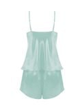  Đồ bộ mặc nhà nữ iBasic lụa satin áo hai dây quần đùi – HOMY054 
